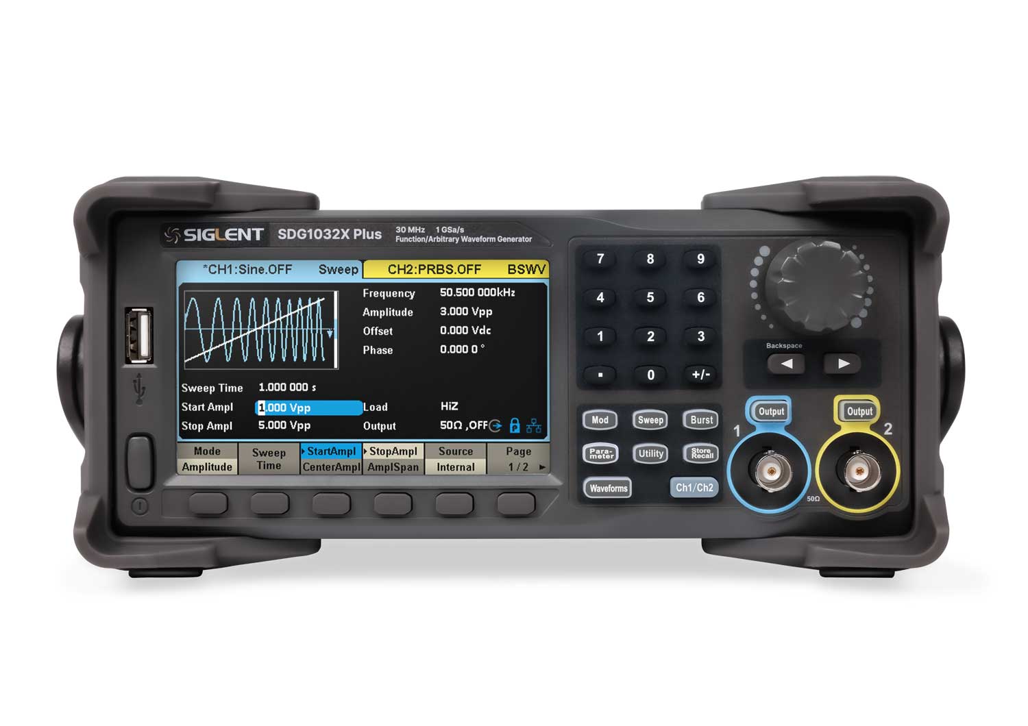 Image of Siglent sdg1032x plus 1 waveform generator telonic uk