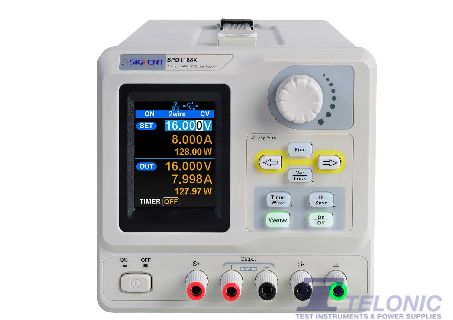 Image of Siglent spd1168x power supply front