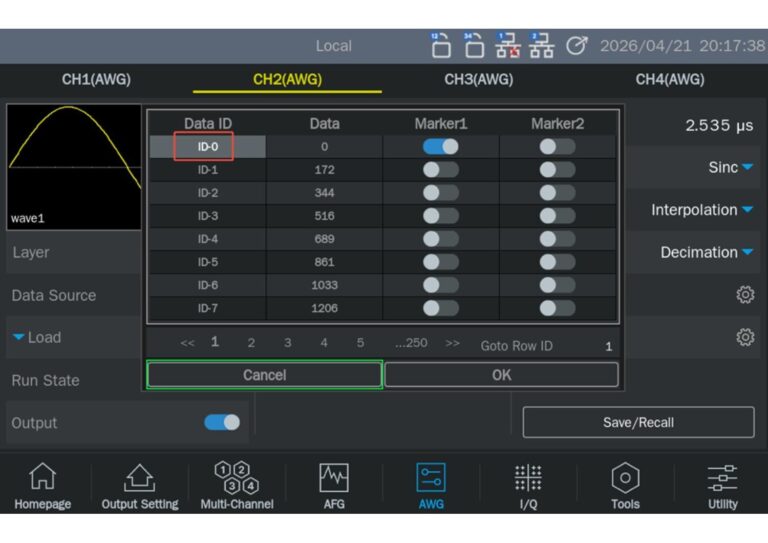 AWG & Marker Function