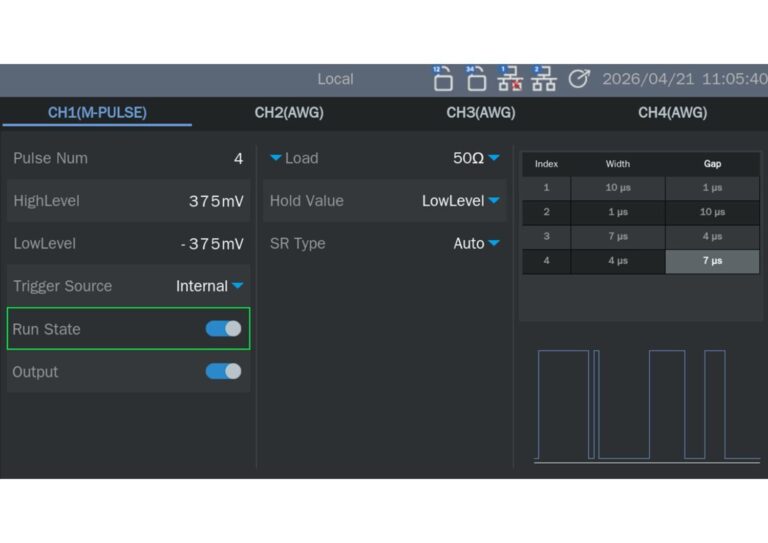 Built-In Multi-Pulse, Multi-Tone and Chirp Functions