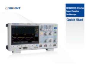 Image of Siglent sds2000x e manual