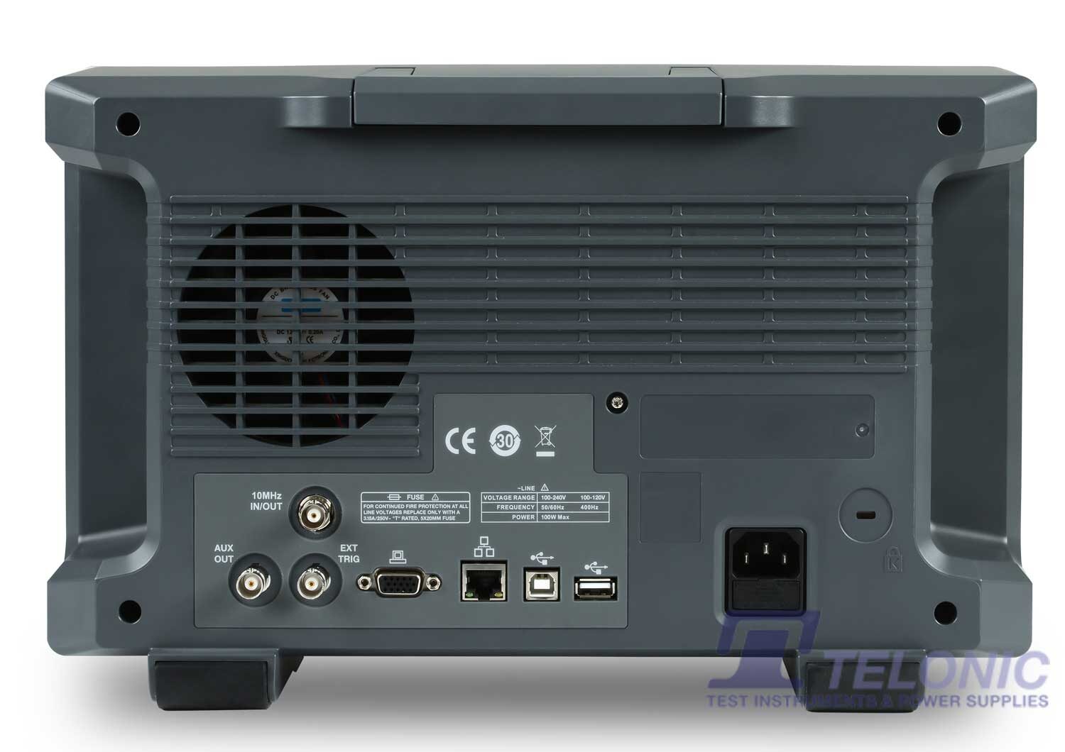 Image of Siglent sds5000x oscilloscope rear