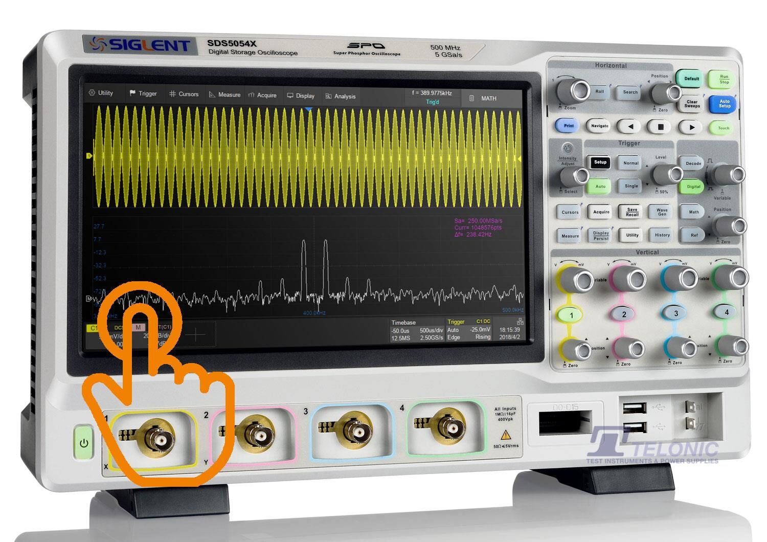 Image of Siglent sds5000x touch telonic