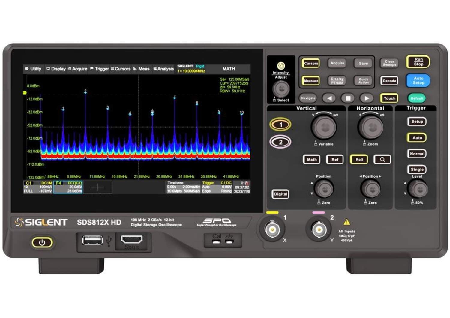 Image of Siglent sds800x hd sds812x hd telonic uk