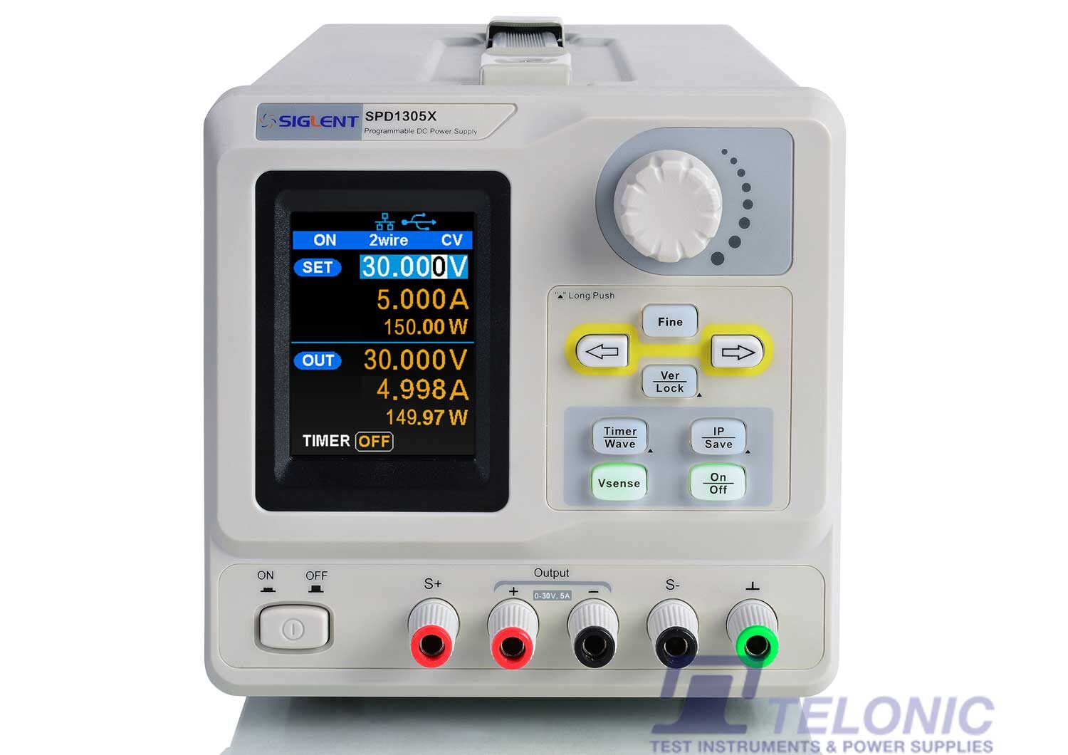 Image of Siglent spd1305x power supply front