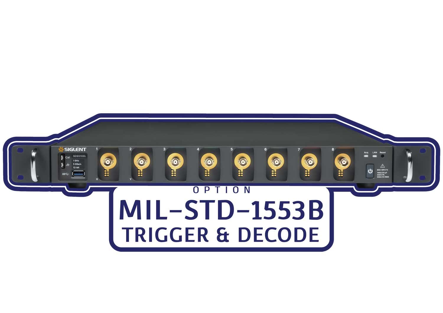 Siglent SDS5000L-1553B MIL-STD-1553B trigger & decode Software Licence