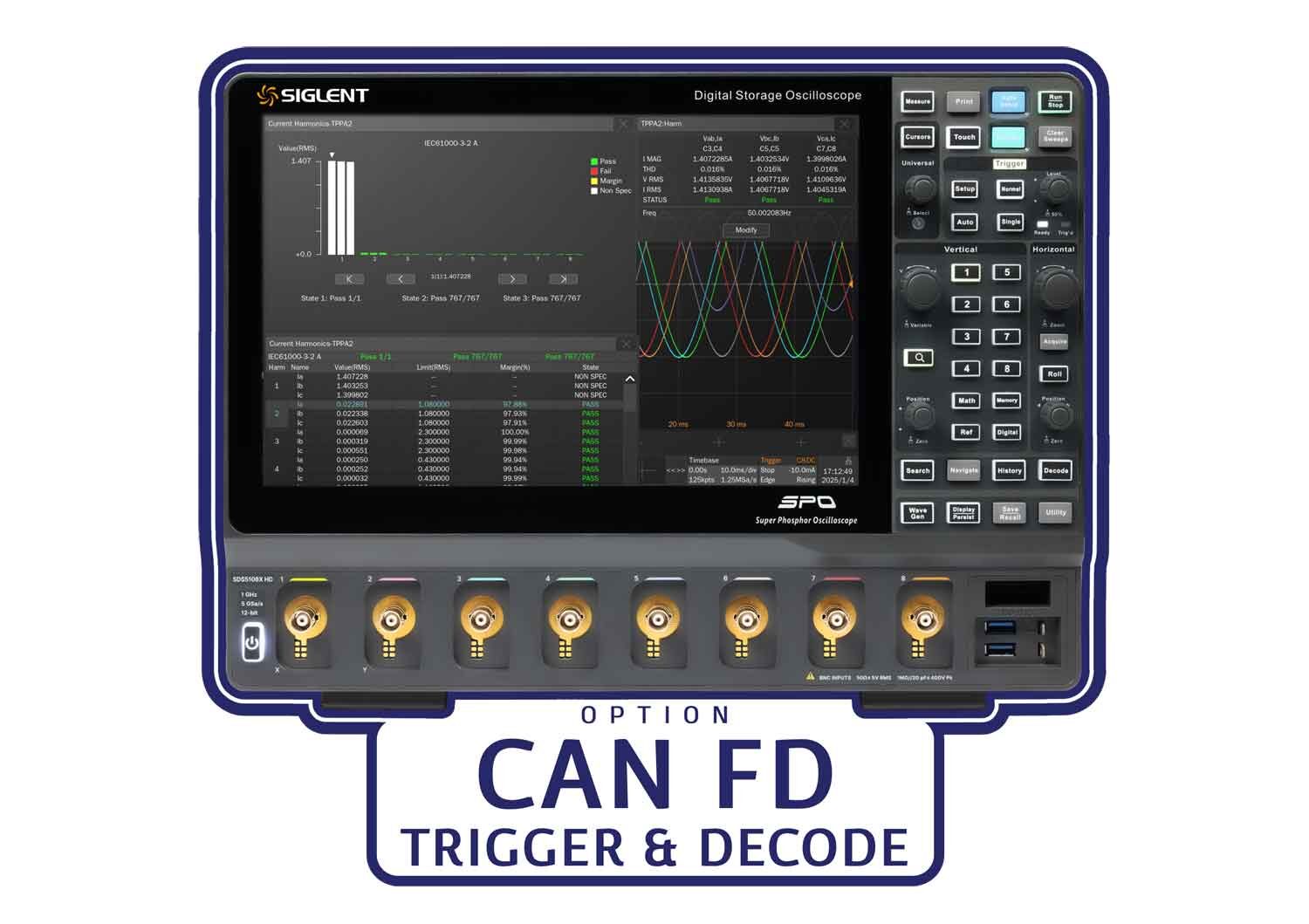 Siglent SDS5000HD-CANFD CAN FD trigger & decode Software Licence