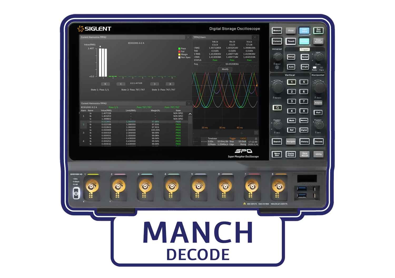 Siglent SDS5000HD-Manch Manchester trigger & decode Software Licence