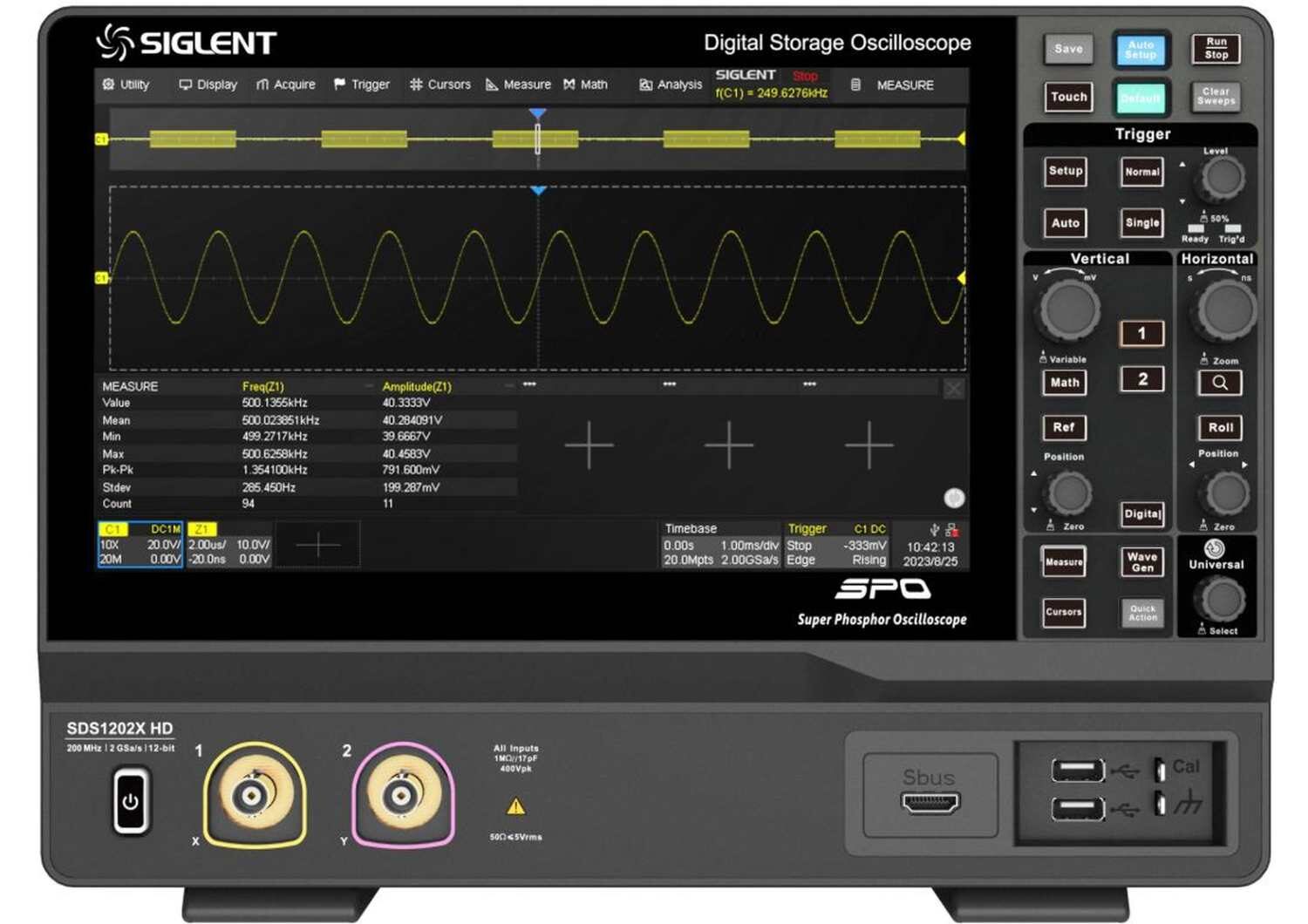 Image of Siglent sds1000x hd sds1202x hd telonic uk