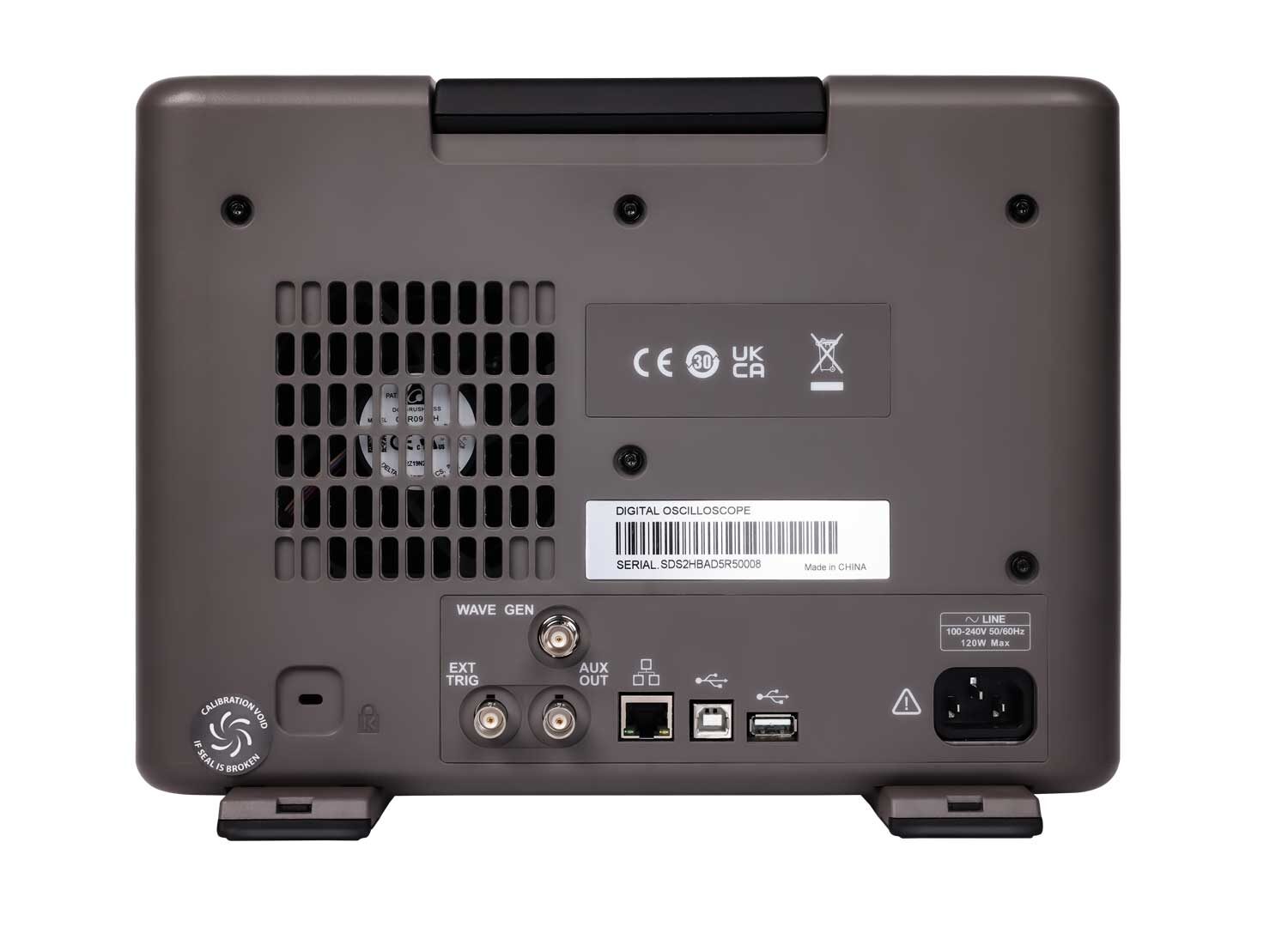 Image of Siglent sds2000 hd back