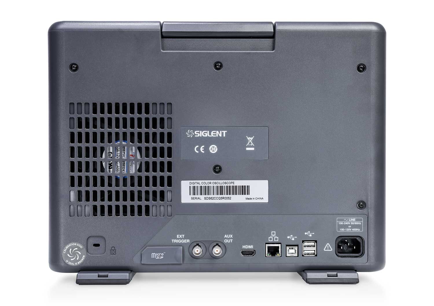 Image of Siglent sds6000a back telonic