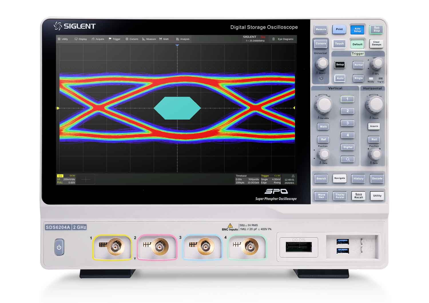 Image of Siglent sds6000a front telonic