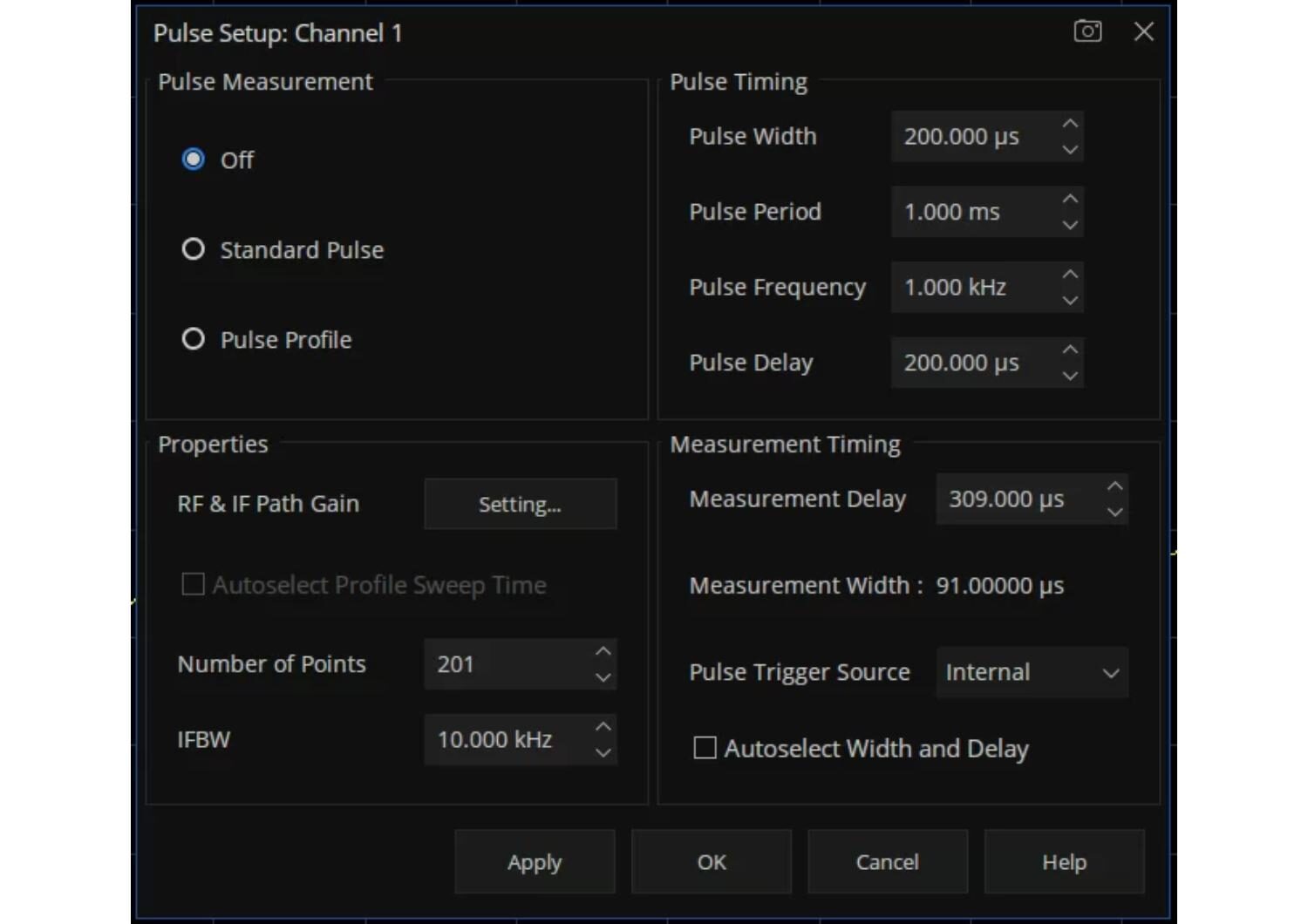 Siglent SNA5000-PM Pulse Measurement Licence Software Option